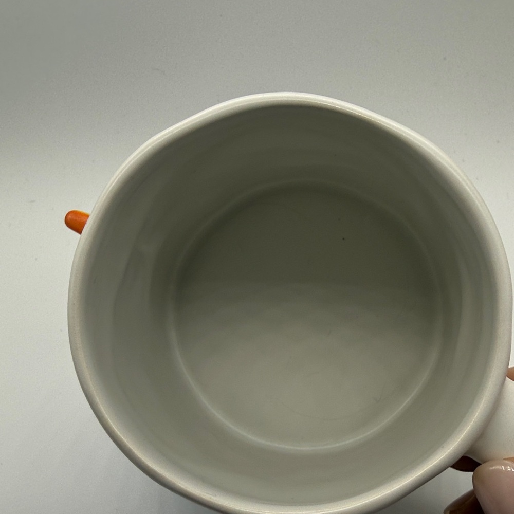 Anthropologie White Mug with Blue Bird and Yellow-Orange Beak - Picture 5 of 8